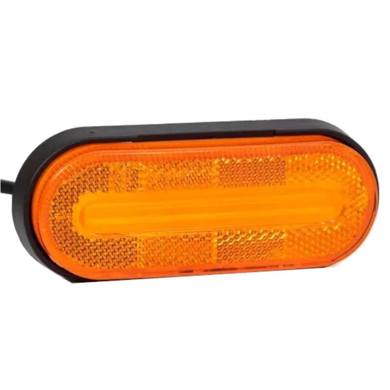 Lampa gabarit 124x51, LED, galbena, 12-36V, Fristom ERK