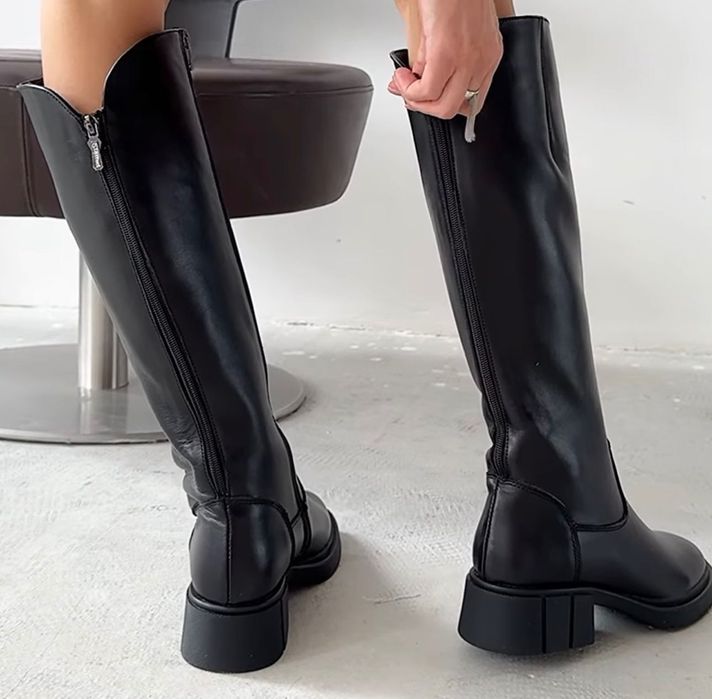 Ботуши, кожени, демисезонни