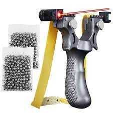 Kit complet prastie vanatoare profesionala,tinta laser,bile metal,noua