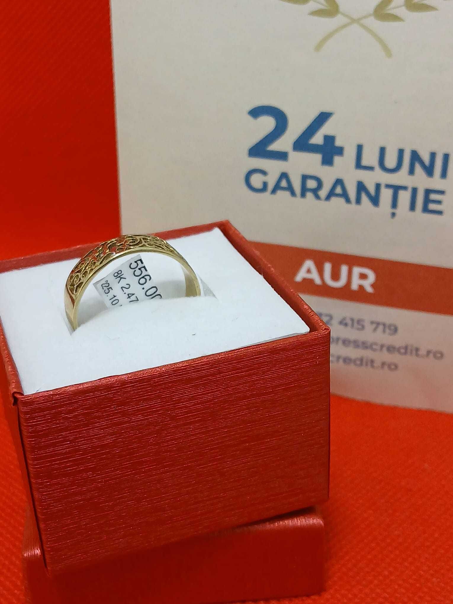 (AG46) Inel aur 8K B.3349  Garantie 2 ani