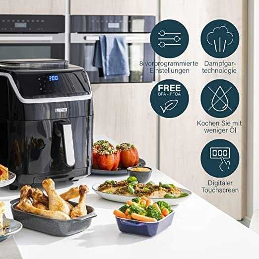 Air fryer ЕЪР ФРАЙЪР 2 в 1 фритюрник с горещ въздух фурна 1700 W 6,5L