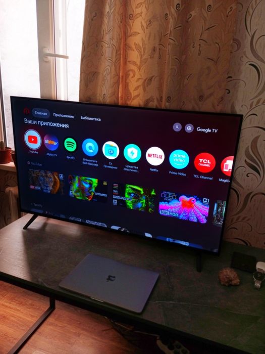 TCL 4К UHD/3840x2160/HDR10+/ 43" Google smart. 16/2. Google Assistant