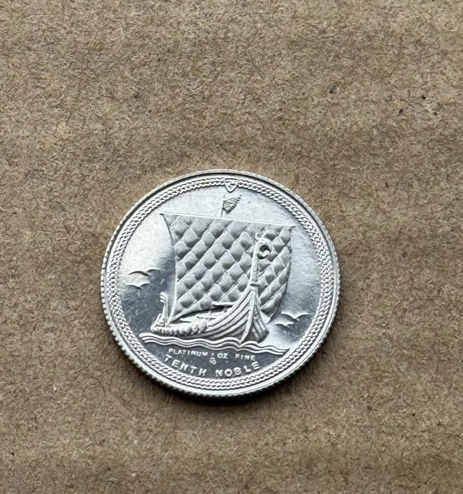 Moneda platina Isle of Man 1/10 Noble 1985 - Elisabeta II

3,11 grame
