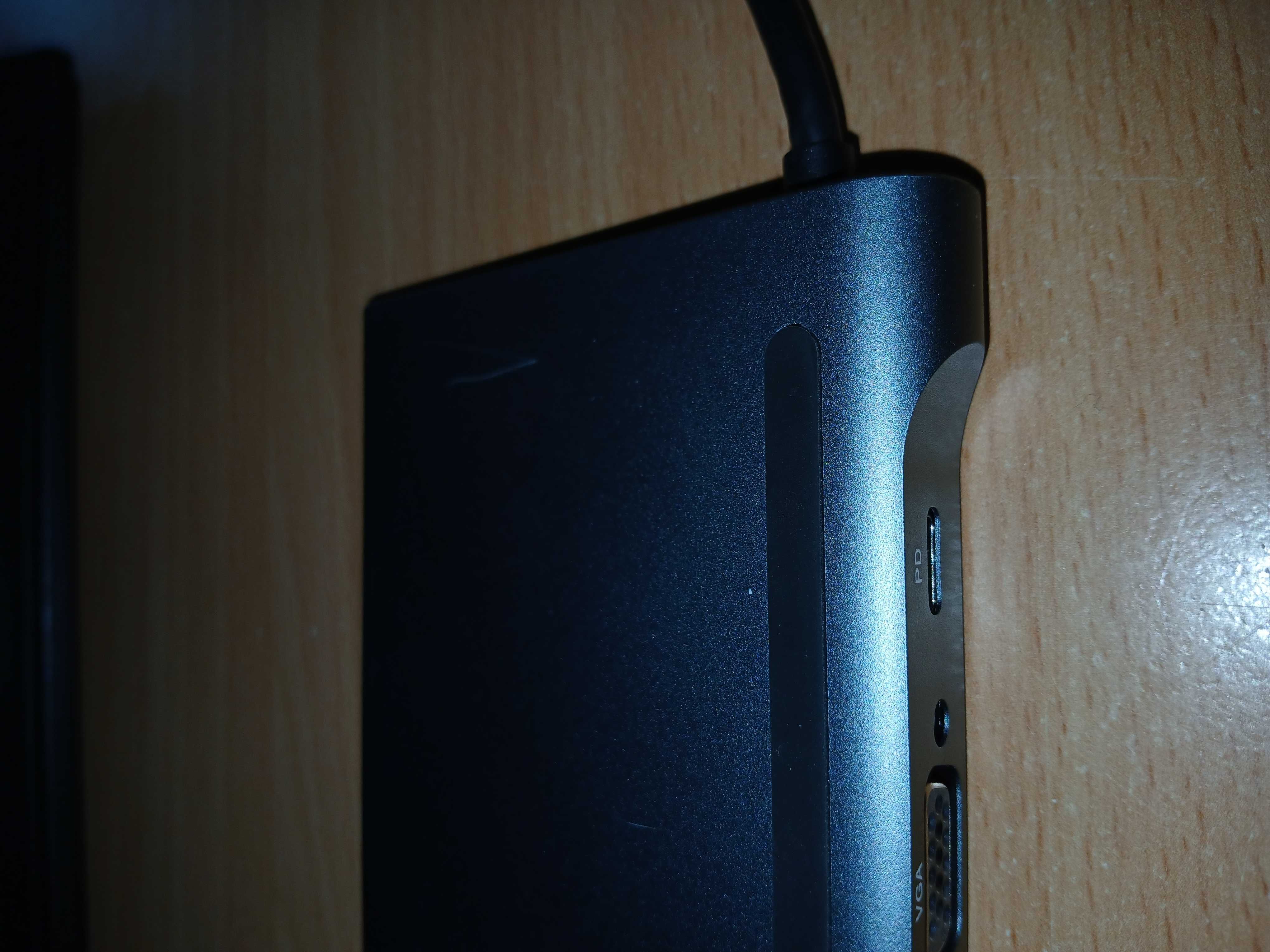 Docking station USB-C 12-in-1, HDMI 4K, VGA, RJ45, SD