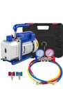 Pompa de vid cu manometre, 4CFM, 1/4HP-1/3HP, 220V, 50Hz