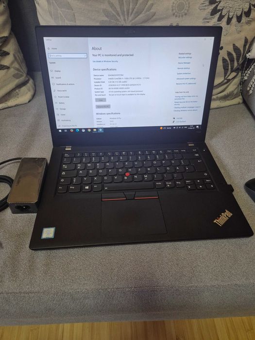 Lenovo  T480 cu  I5-2,7gb -Gen-a-7-a cu ram DDR4- 8GB,SSD Nvme-256 gb.