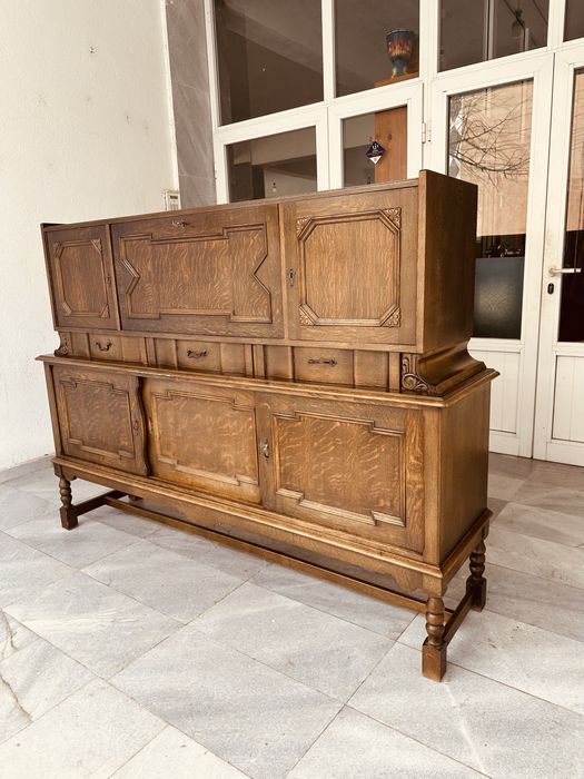 Масивен датски бюфет – необарок/неоренесанс, масивен дъб