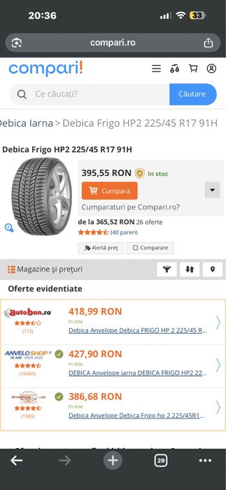 Anvelopa pentru rezerva aproape noua