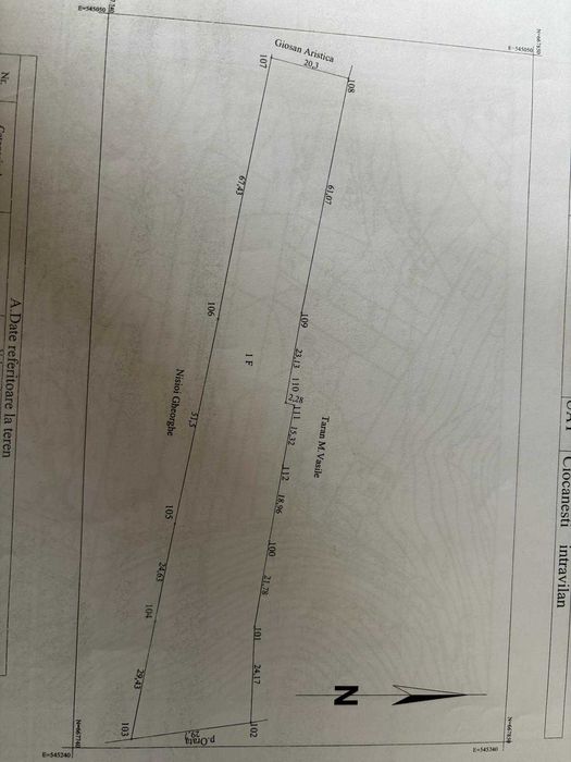 Teren de vânzare în Com. Ciocănești, Sat Botos, județul Suceava,