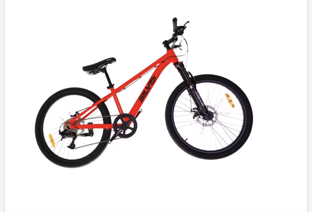 Bicicleta copii MTB SILVIS 1x8 viteze 24 rosu