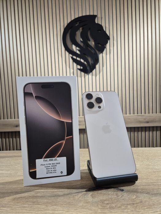 iPhone 16 Pro Max 256gb Desert Neverlocked Bat 91%/Fact+Garantie