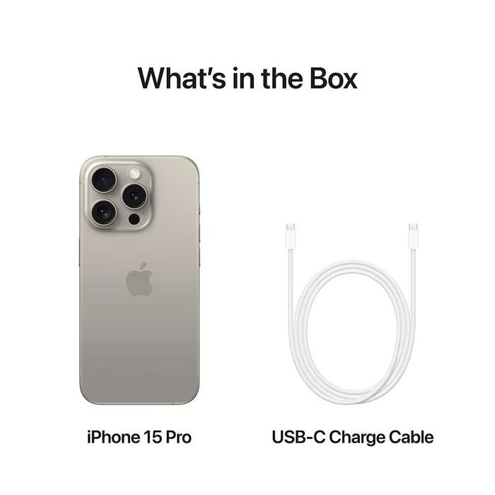 iPhone 15 Pro 1Tb Natural Nou/Sigilat + 24 Luni Garanție/Apple Plug
