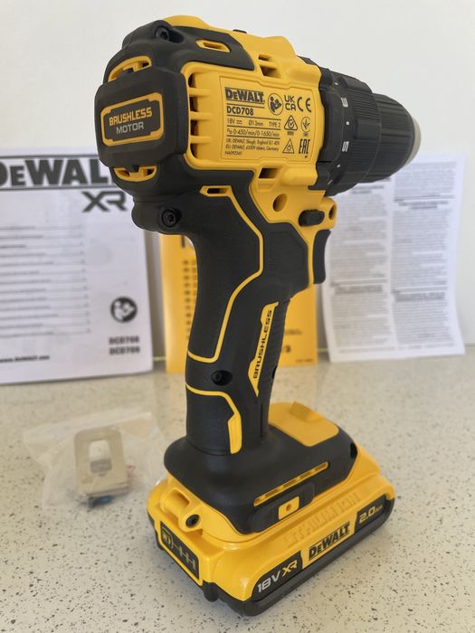 DeWALT Filetanta DCD 708 XR. Combo Cu Baterie de 2Ah, Original Nou.