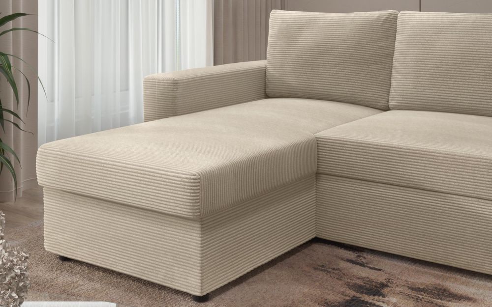 Canapea/coltar cu ladă - bej cozy