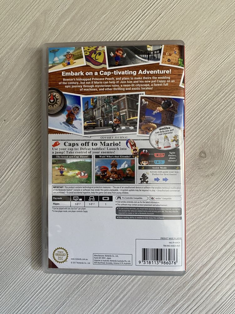 Super Mario Odyssey для Nintendo Switch в идеальном состоянии
