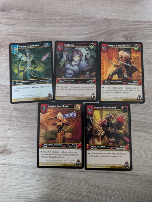 World of Warcraft - TCG - Hero cards