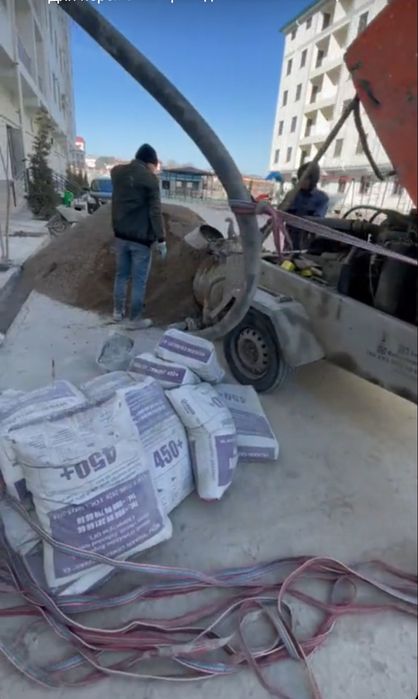 Пол сухой стяжка по городу Самарканд