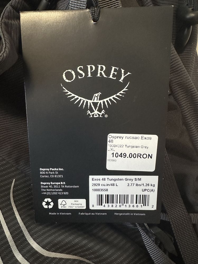 Ospray Exos 48 nou