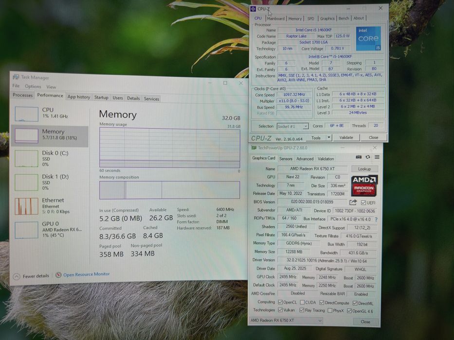 PC Gaming i5-14600KF - 6750XT