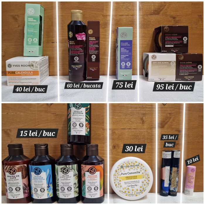 Gel dus sapun lichid lapte corp deodorant gomaj crema Yves Rocher