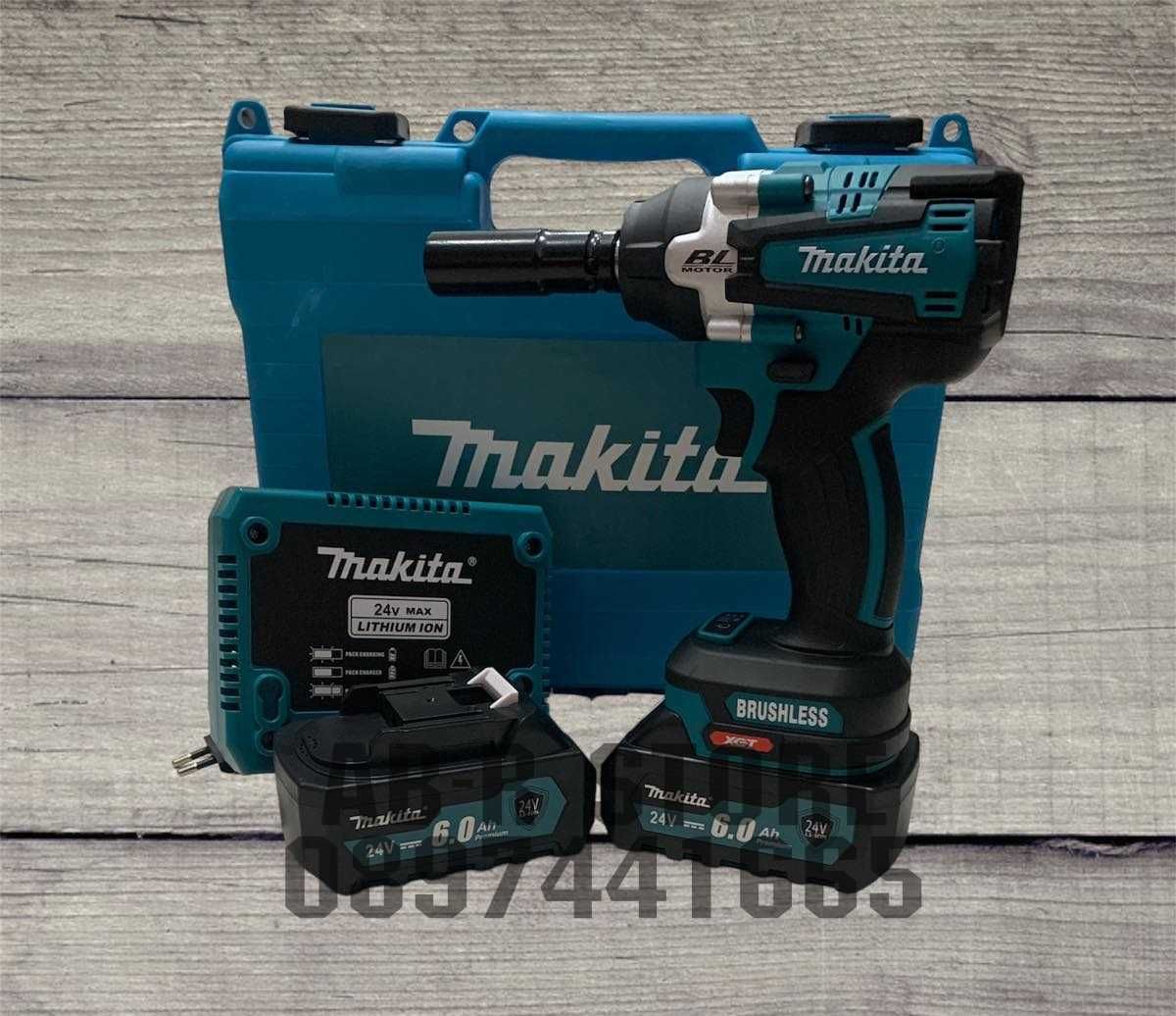 Акумулаторен Ударен Гайковерт Makita 24v 6ah Макита Импакт