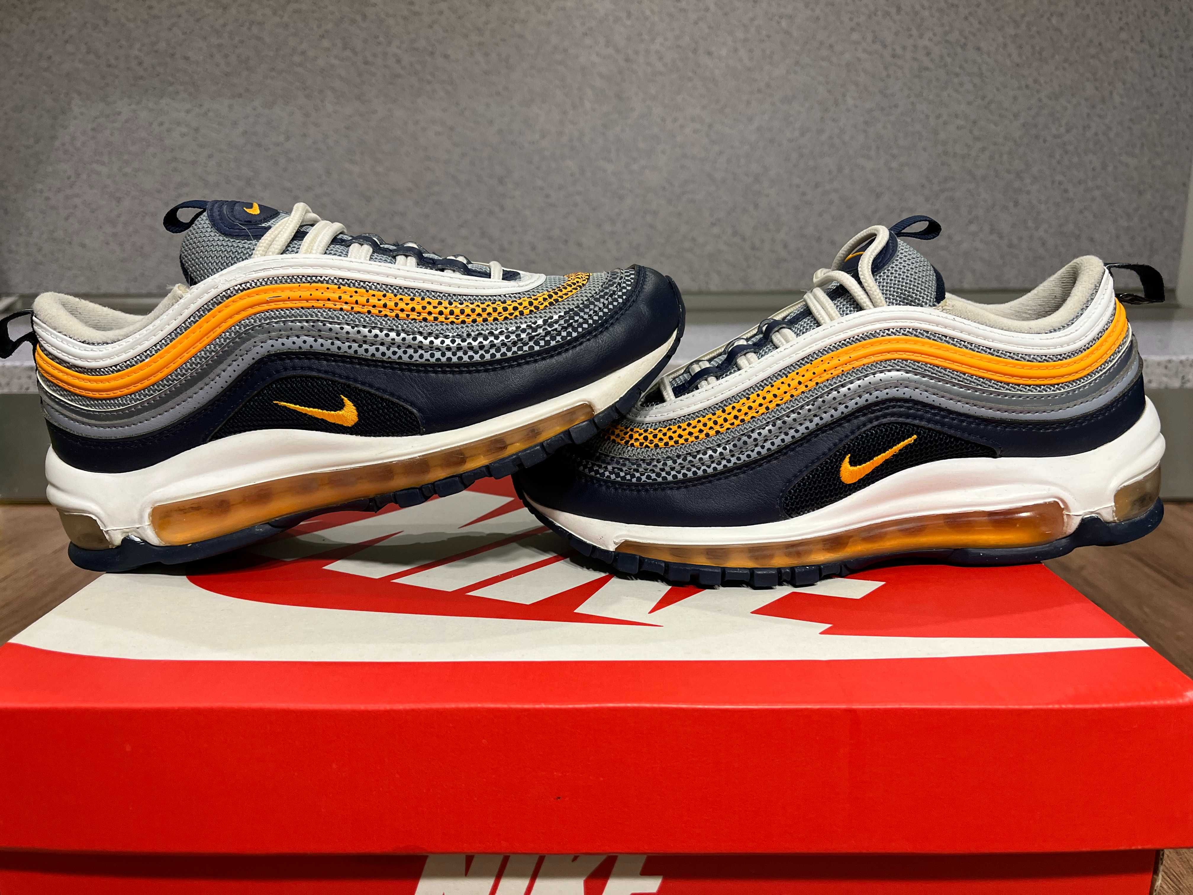 ОРИГИНАЛНИ *** Nike Air Max 97 / Midnight Navy Laser Orange