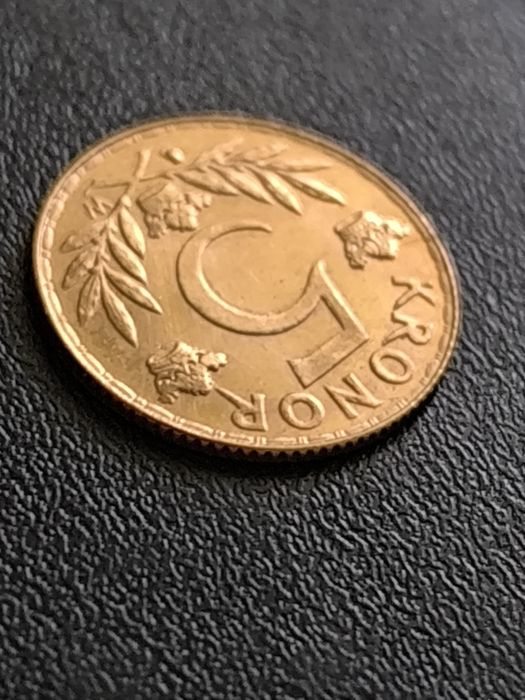 5 крони 1920 год, Швеция, крал Густав V, Злато 2.24 гр900/1000