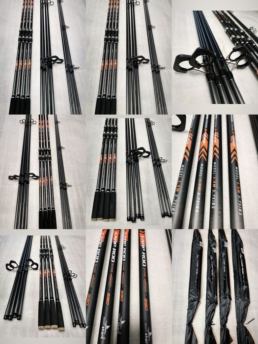 SET 2 Lansete EASTSHARK 3 SEGMENTE 3.90M 3.75LBS + 2 Mulinete 60 FR