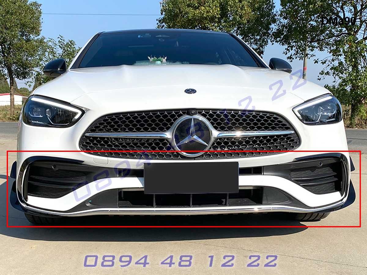 Тунинг Добавка Сплитер Предна Броня Mercedes AMG C W206 Мерцедес В206