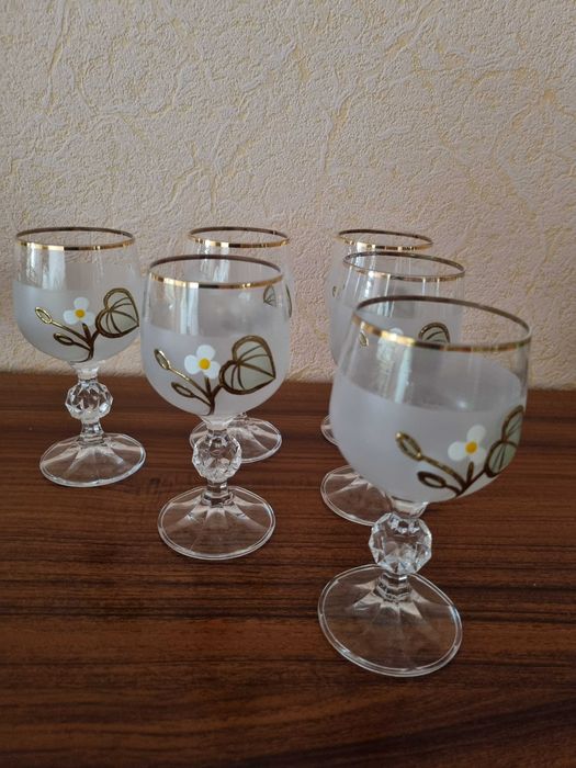 Богемия, рюмки, фужеры, графин, Чехия