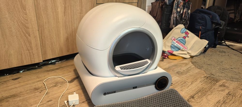 Litiera Automata Smart (Pisici) SHAW V1_Autocuratare_WIfi_65L SPATIU