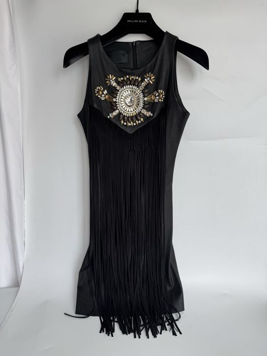 Rochie philipp plein autentica piele naturala