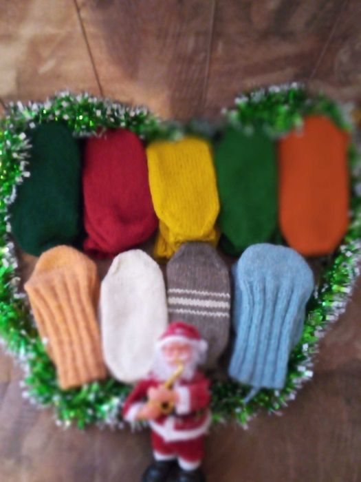 Вълнени чорапи от домашна вълна с тройна нишка на конеца 10 лв.