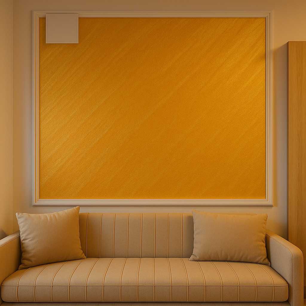 Vopsea Decorativă Pensulată Perlată, Culoare Auriu, Sahara - 1L
