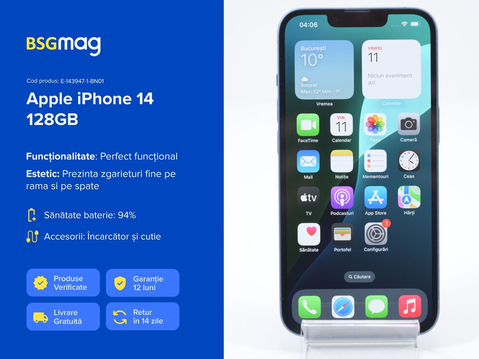 Telefon Apple iPhone 14 128GB - BSGmag
