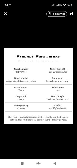 Vând ceas nou de calitate