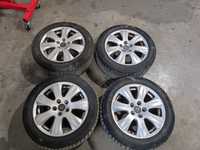 Jante + anvelope 5x112 r 16 205/55 r 16 continental iarna