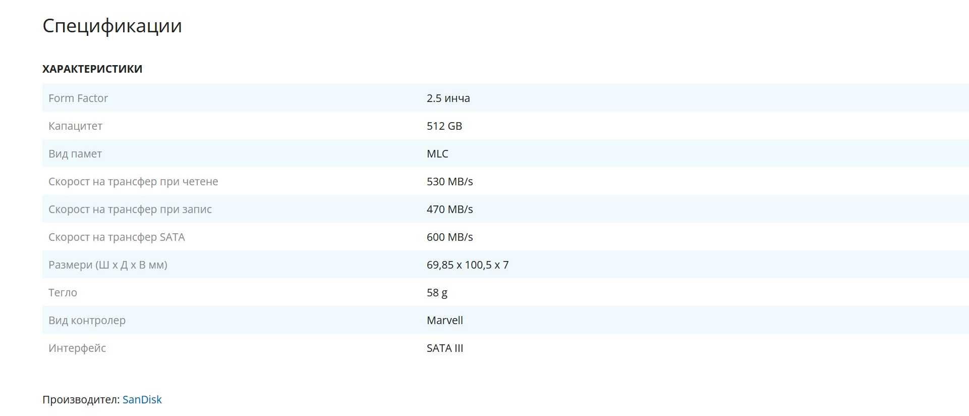 512 GB SSD SanDisk X300