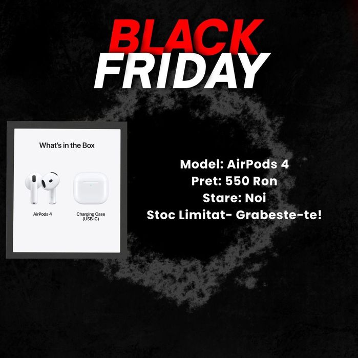 Black Friday!!! AirPods 4 100% Originale/Garantie