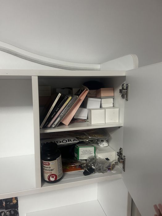 birou alb pentru fete