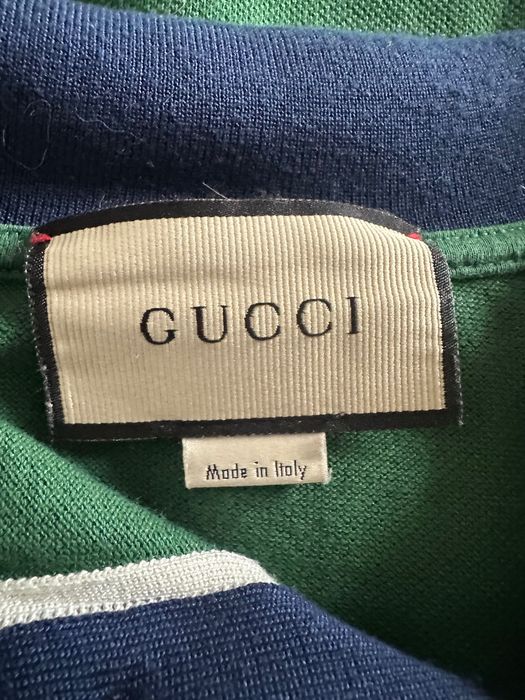 Mens Gucci Cotton Piquet Polo Shirt,