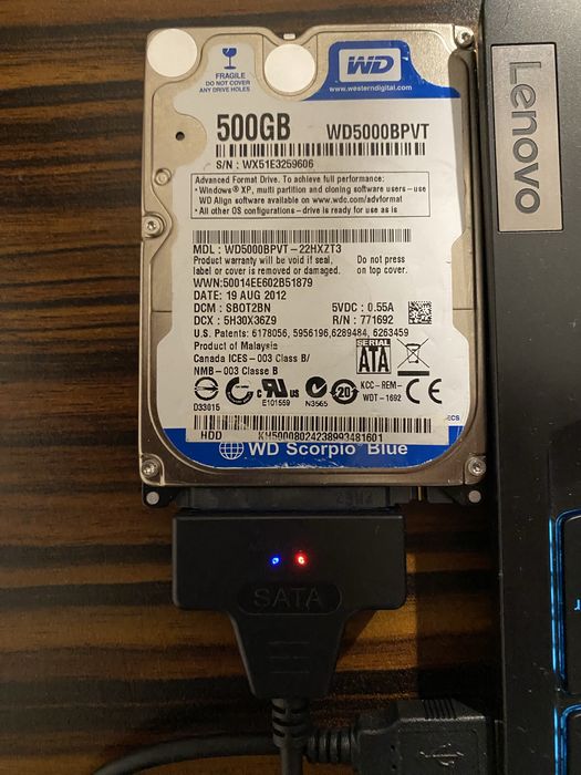 Western Digital HDD 500GB