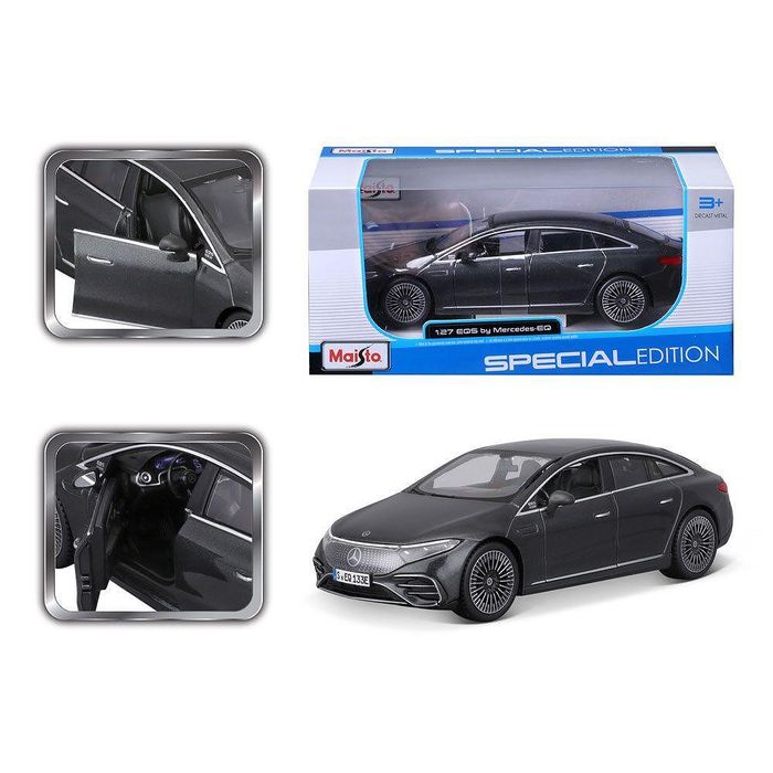 Мaisto sp edition кола mercedes-benz eqs 2022 1:24 синя и сива