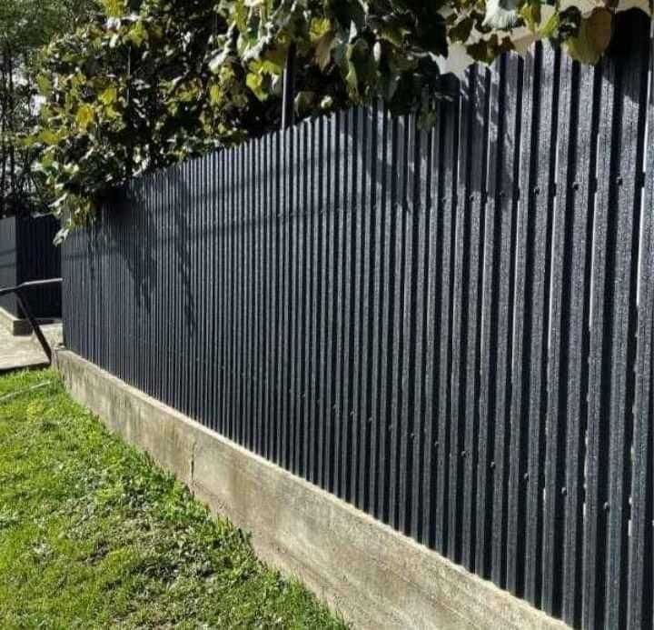 Garduri si porti stil jaluzea, sipca metalica, tabla cutata