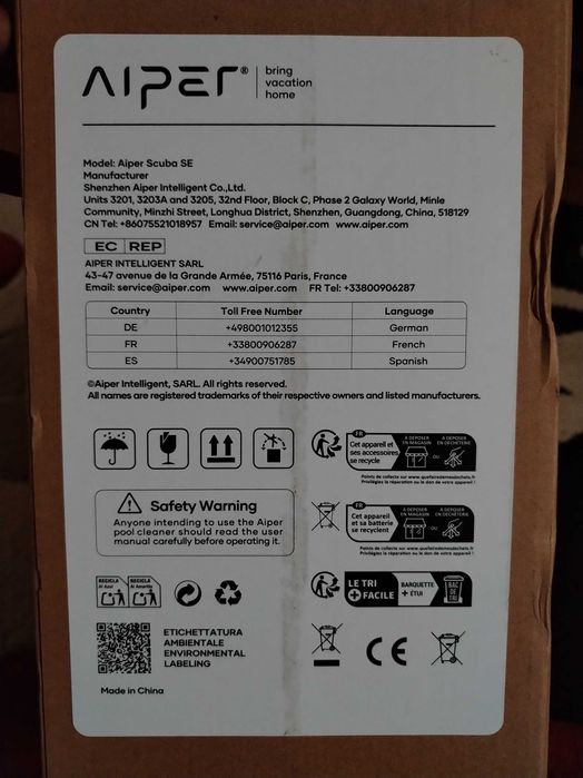 Robot pentru curățare piscinei  fără fir