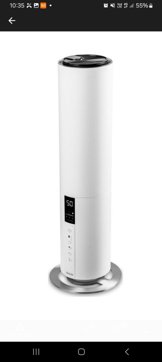 Vand Purificator  Aer Duux  inalt de 60cm.
Acoperire 40m patrati