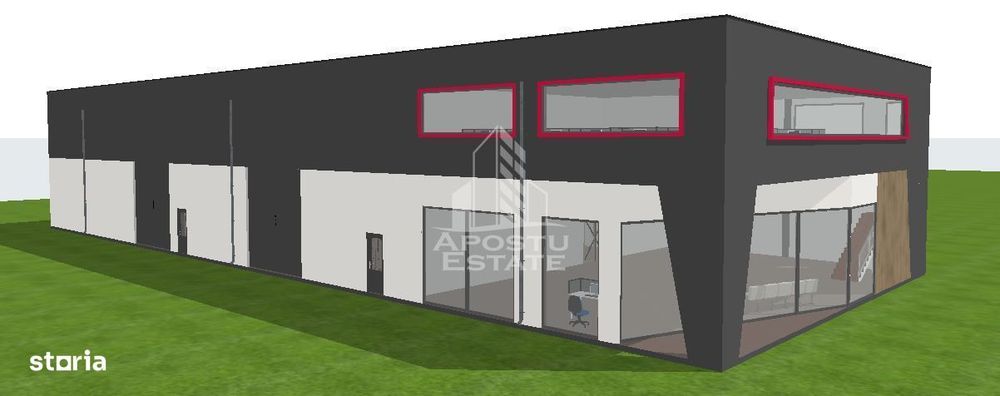 Hala cu Showroom, Strada Aeroport, aproape de VGP, COMISION 0%.