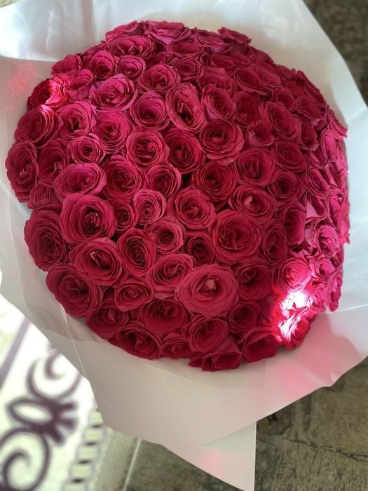 Букет розы 101 штук.