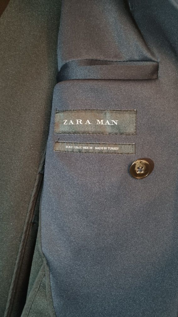 Palton Zara bleumarin
