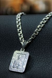 Серебряная цепь трос 65 см и нательная иконка, образок, крест. Серебро